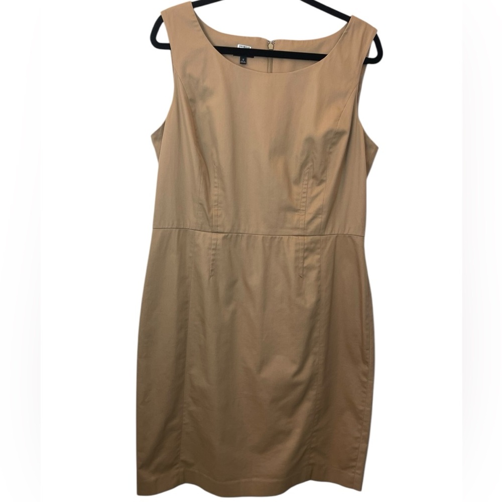 Talbots Elegant Sleeveless Tan/ Brown Dress Size 12